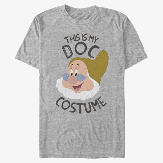 T-shirt Merch Disney Snow White - Doc COSTUME Unisex T-Shirt Heather Grey