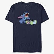 Merch Disney Lilo & Stitch - DJ Stitch Unisex T-Shirt Navy Blue