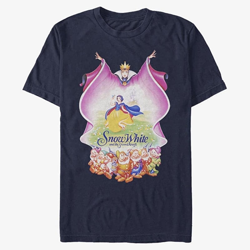 Merch Disney Snow White - Classic Snow White Unisex T-Shirt Navy Blue