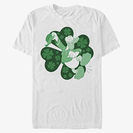 T-shirt Merch Disney Classic Mickey - Lucky Duck Donald Unisex T-Shirt White