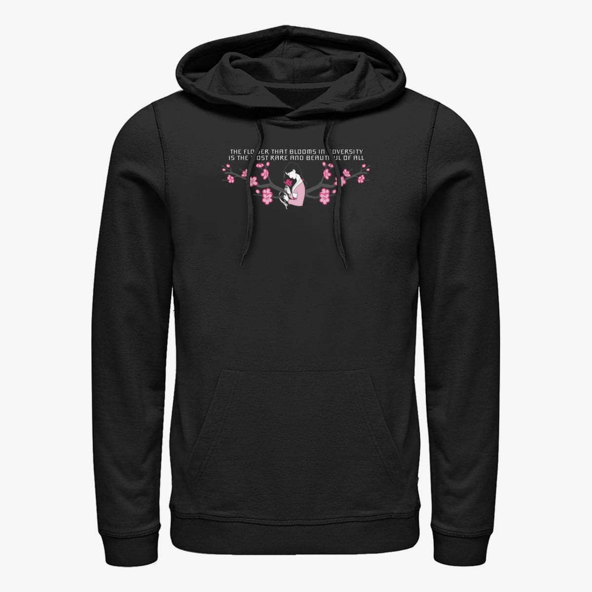 Kapuutsikud ja kampsunid Merch Disney Mulan - Flower Adversity Unisex Hoodie Black
