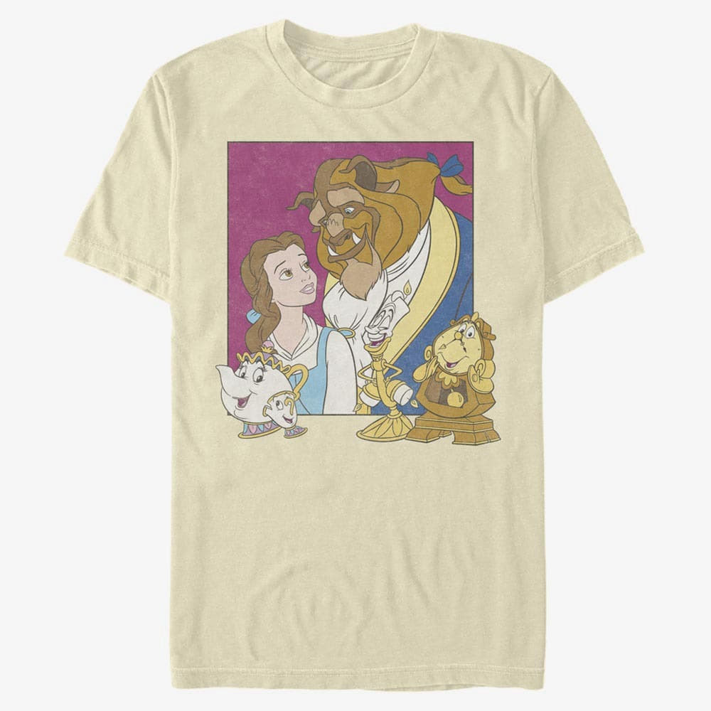 Тениски Merch Disney Beauty & The Beast - BEAUTY AND A BEAST Unisex T-Shirt Natural