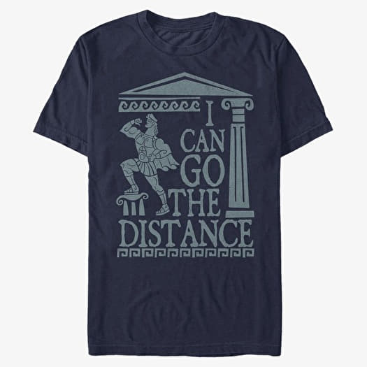 Tričko Merch Disney Hercules - Distance Gains Unisex T-Shirt Navy Blue
