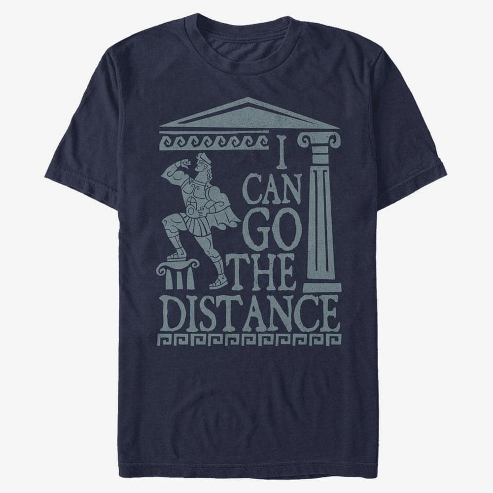 T-Shirts Merch Disney Hercules - Distance Gains Unisex T-Shirt Navy Blue