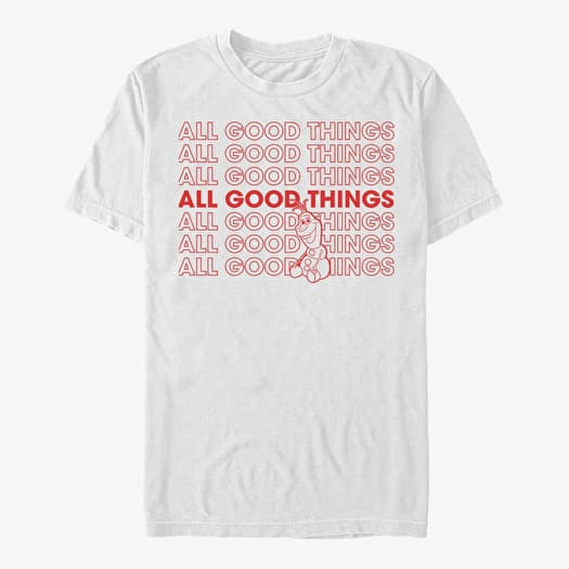 Tričko Merch Disney Frozen - All Good Things Unisex T-Shirt White