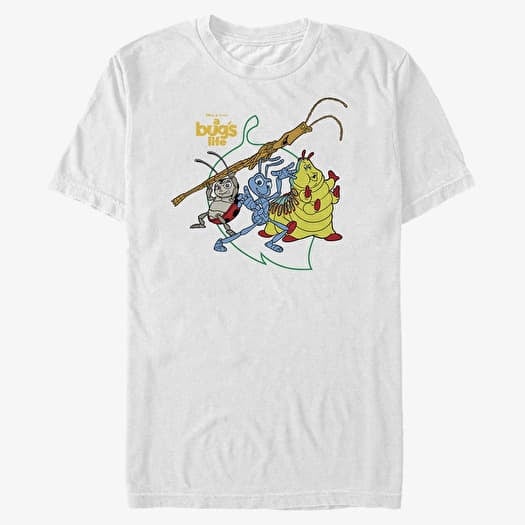 T-shirt Merch Disney A Bug's Life - Big Leaf Unisex T-Shirt White