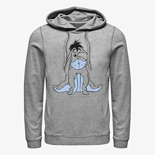 Pulóver Merch Disney Winnie the Pooh - Basic Sketch Eeyore Unisex Hoodie Heather Grey