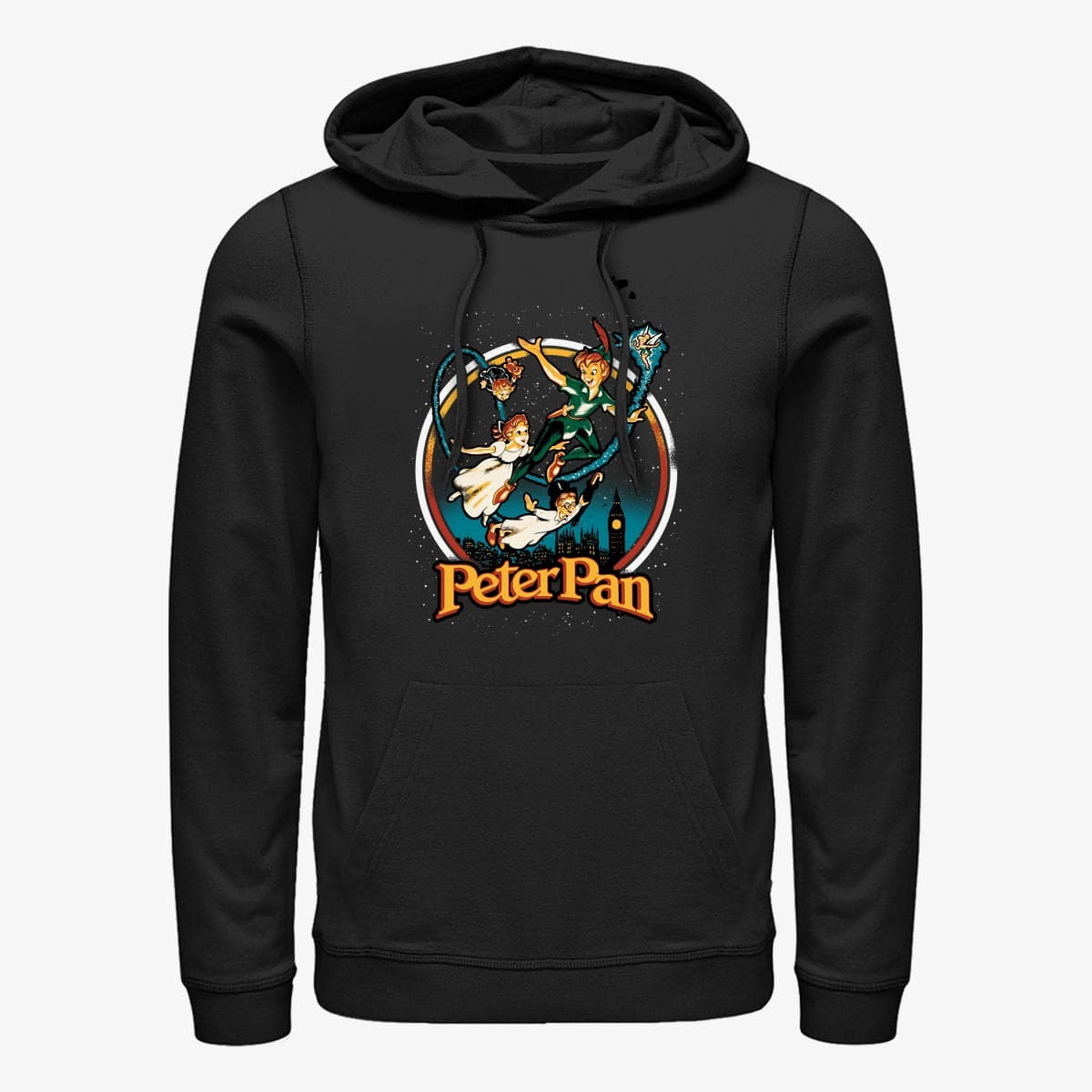 Pulóverek Merch Disney Peter Pan - London Flyin Unisex Hoodie Black