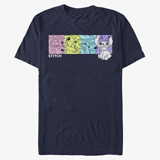 T-shirt Merch Disney Lilo & Stitch - Stitch Box Unisex T-Shirt Navy Blue