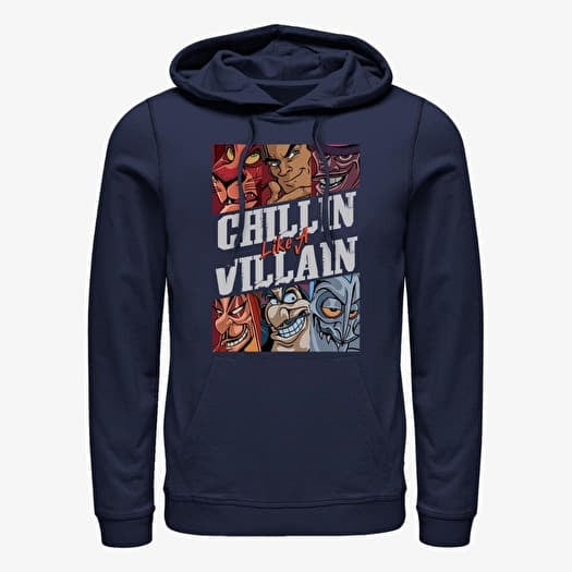 Sweatshirt Merch Disney Villains - Villains Chills Unisex Hoodie Navy Blue