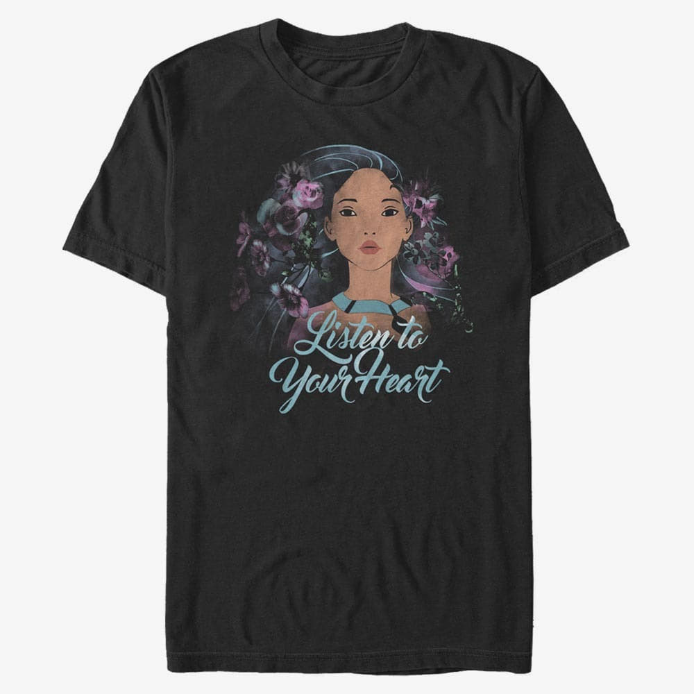 T-shirts Merch Disney Pocahontas - Flower Pocahontas Unisex T-Shirt Black
