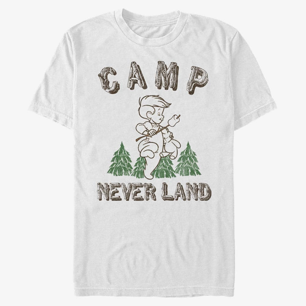 T-Shirts Merch Disney Peter Pan - CAMP NEVERLAND Unisex T-Shirt White
