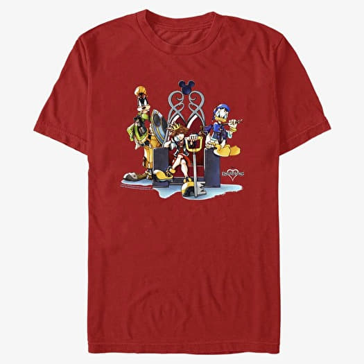 T-shirt Merch Disney Kingdom Hearts - In Chair Unisex T-Shirt Red