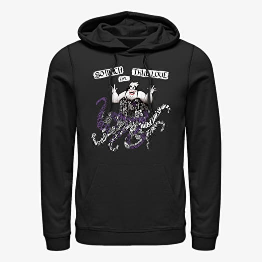 Sweatshirt Merch Disney Villains - Ursula Word Fill Unisex Hoodie Black