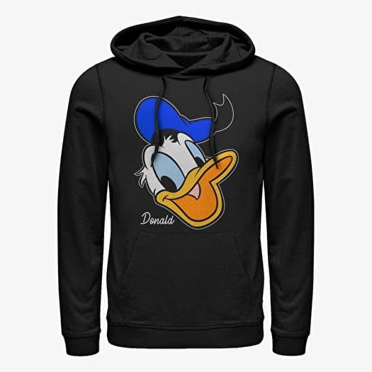 Hanorac Merch Disney Classic Mickey - Donald Big Face Unisex Hoodie Black