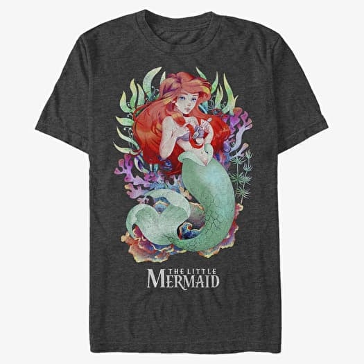Majica Merch Disney The Little Mermaid - Anime Unisex T-Shirt Dark Heather Grey