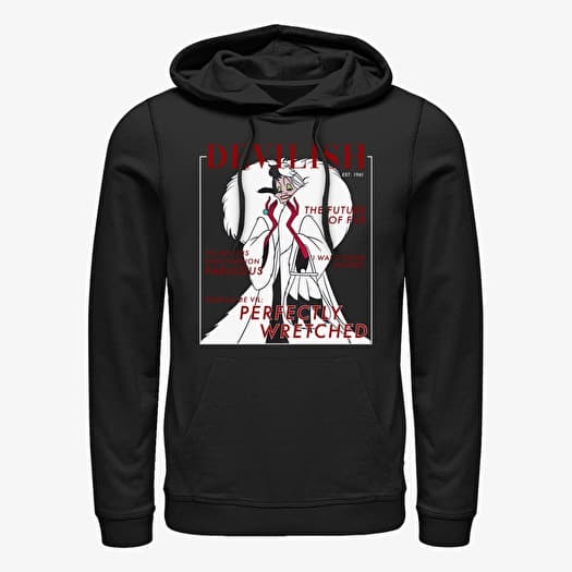 Sweatshirt Merch Disney Villains - Cruella Vogue Unisex Hoodie Black