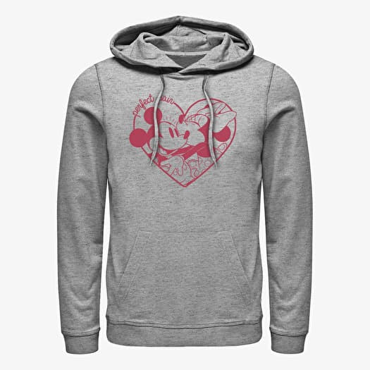 Sweatshirt Merch Disney Classic Mickey - Perfect Pair Unisex Hoodie Heather Grey