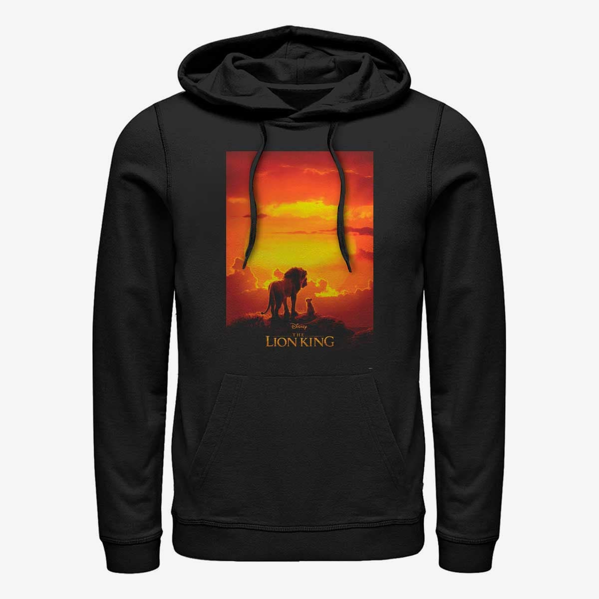 Hoodies and sweatshirts Merch Disney The Lion King Live Action Pride Rock Poster Unisex Hoodie Black Queens