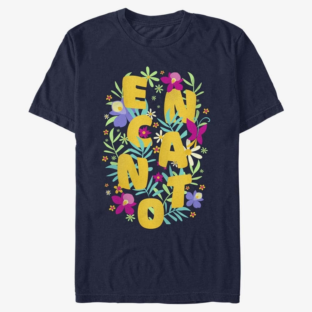 T-Shirts Merch Disney Encanto - Flower Arrangement Unisex T-Shirt Navy Blue