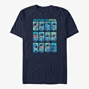 Merch Disney Lilo & Stitch - Stitch Emotion Unisex T-Shirt Navy Blue