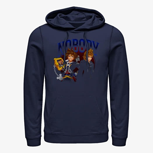 Hanorac Merch Disney Kingdom Hearts - Nobody Circle Unisex Hoodie Navy Blue