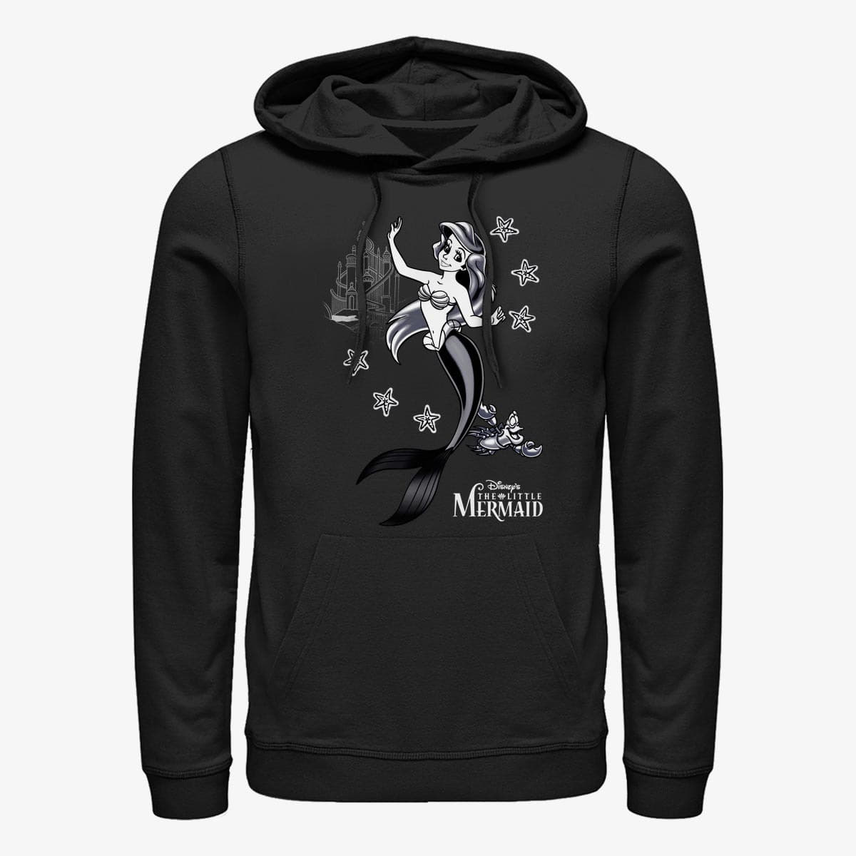 Толстовки та реглани Merch Disney The Little Mermaid - Ariel Flash Unisex Hoodie Black