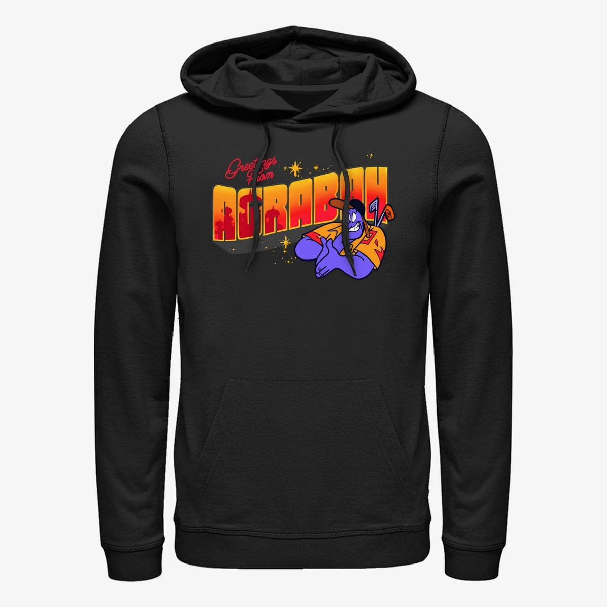 Mikiny Merch Disney Aladdin - Travel Unisex Hoodie Black