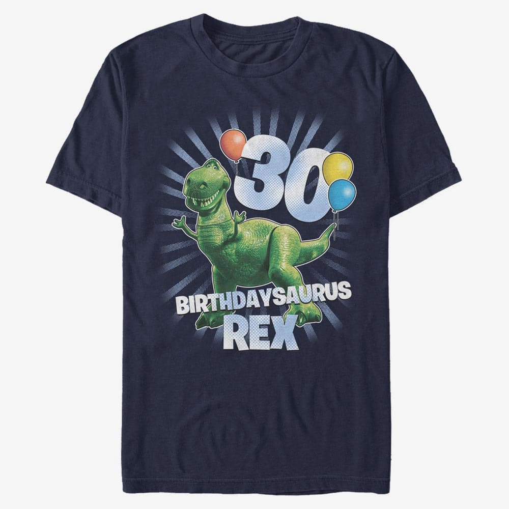 T-särgid Merch Disney Toy Story 1-3 - Ballon Rex 30 Unisex T-Shirt Navy Blue