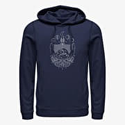 Merch Disney Sleeping Beauty - Maleficent Geo Line Unisex Hoodie Navy Blue