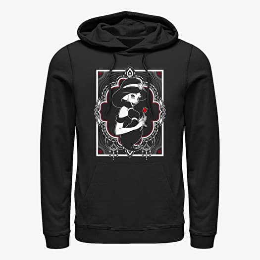 Sweatshirt Merch Disney Aladdin - BW Jasmine Unisex Hoodie Black