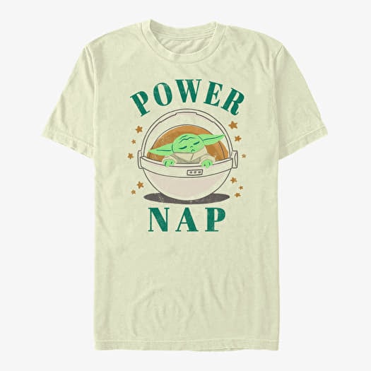 T-shirt Merch Star Wars: The Mandalorian - Power Nap Unisex T-Shirt Natural