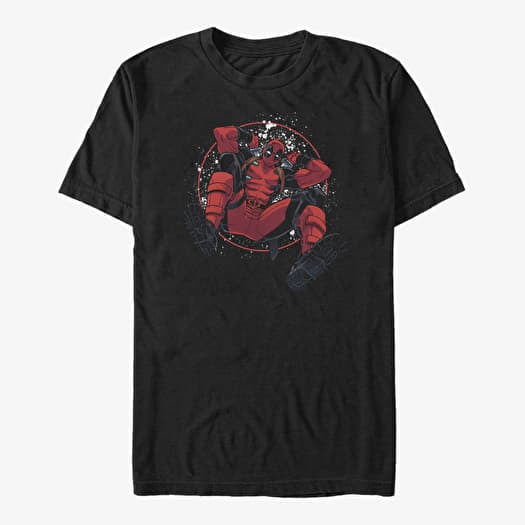 T-särk Merch Marvel Deadpool - Deadpool Splatter Circle Unisex T-Shirt Black