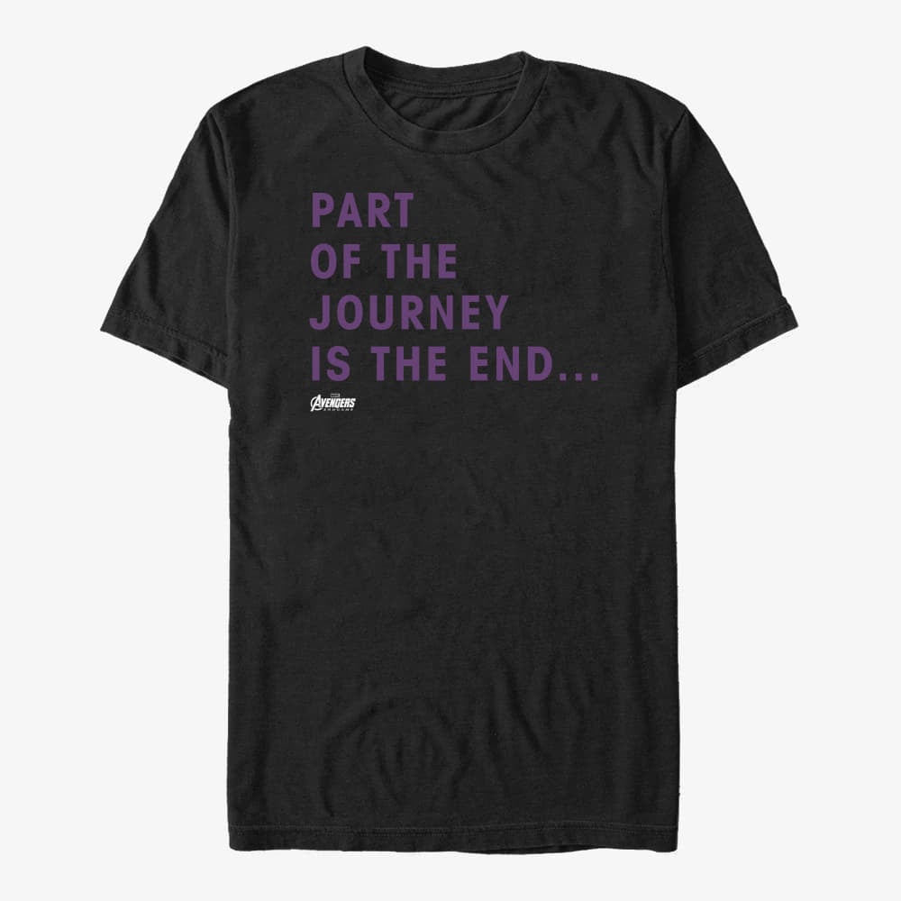 Camisetas Merch Marvel Avengers Endgame - Journey Ending Unisex T-Shirt Black