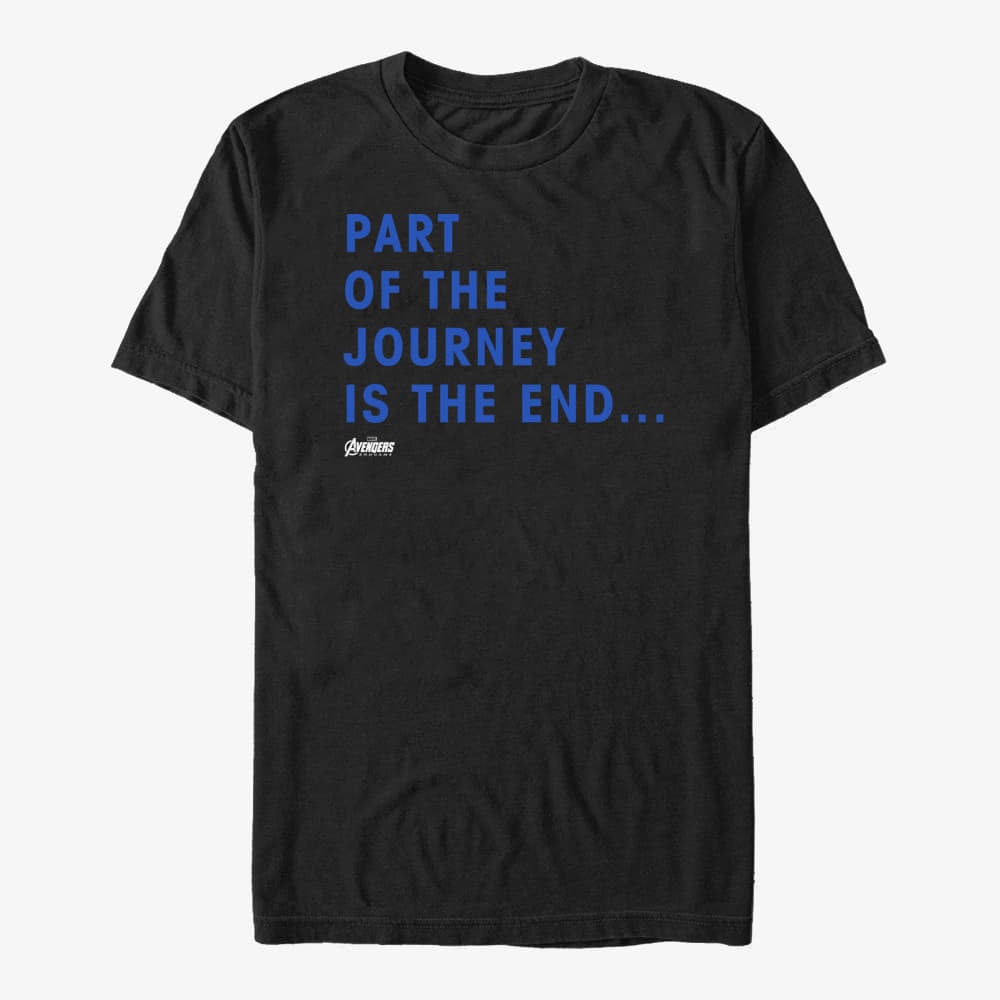 Camisetas Merch Marvel Avengers Endgame - Journey Ending Unisex T-Shirt Black