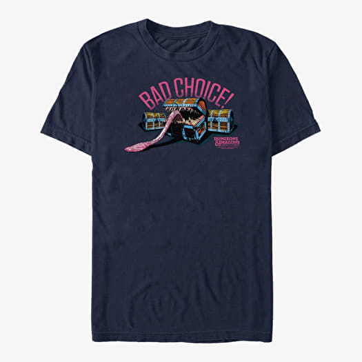 T-shirt Merch Dungeons & Dragons: Honor Among Thieves - Bad Choice Mimic Unisex T-Shirt Navy Blue