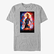 Merch Captain Marvel: Movie - Marvel Poster Unisex T-Shirt Heather Grey