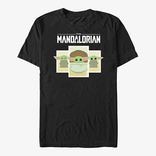 Tricou Merch Star Wars: The Mandalorian - Child Boxes Unisex T-Shirt Black