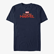 Merch Captain Marvel: Movie - Captain Marvel Logo Unisex T-Shirt Navy Blue