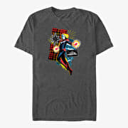 Merch Captain Marvel: Movie - 90s Grunge Patch Marvel Unisex T-Shirt Dark Heather Grey