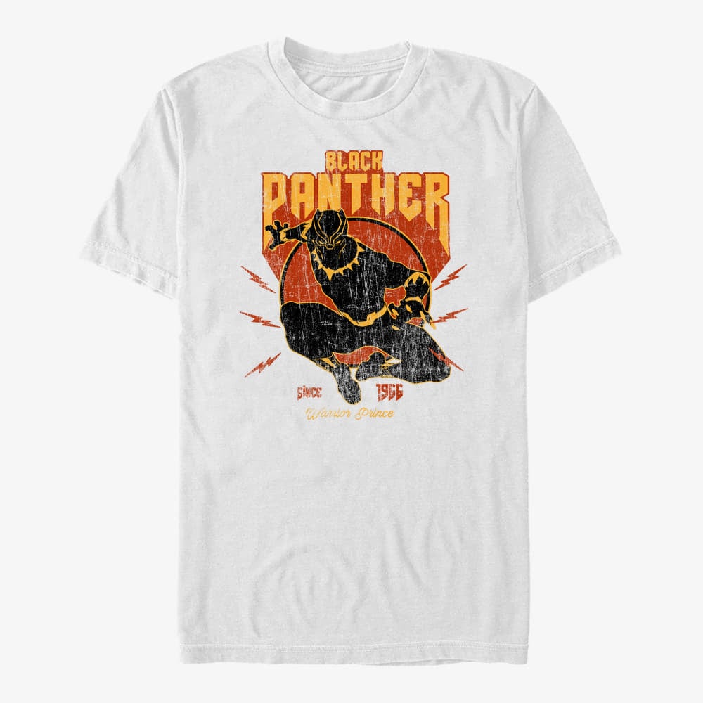T-shirts Merch Marvel Avengers Classic - Lighting Panther Unisex T-Shirt White