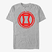 Merch Marvel Avengers - Power of Black Widow Unisex T-Shirt Heather Grey
