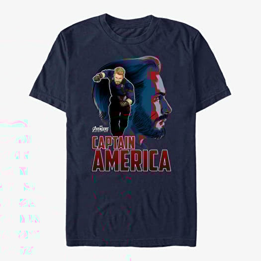 T-särk Merch Marvel Avengers: Infinity War - Shieldless Sil Unisex T-Shirt Navy Blue