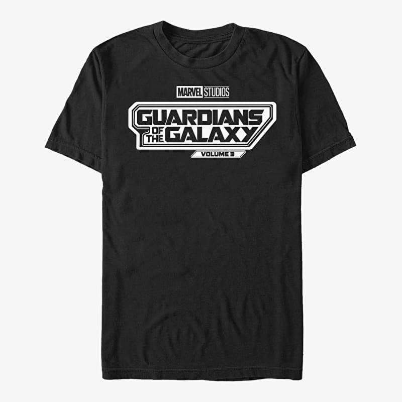 Póló Merch Marvel Guardians of the Galaxy Vol. 3 - Volume 3 Logo Unisex T-Shirt Black