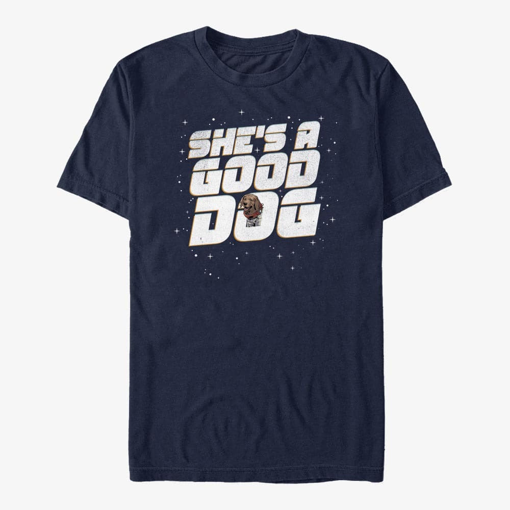 Trička Merch Marvel Guardians of the Galaxy Vol. 3 - She's a Good Dog Unisex T-Shirt Navy Blue