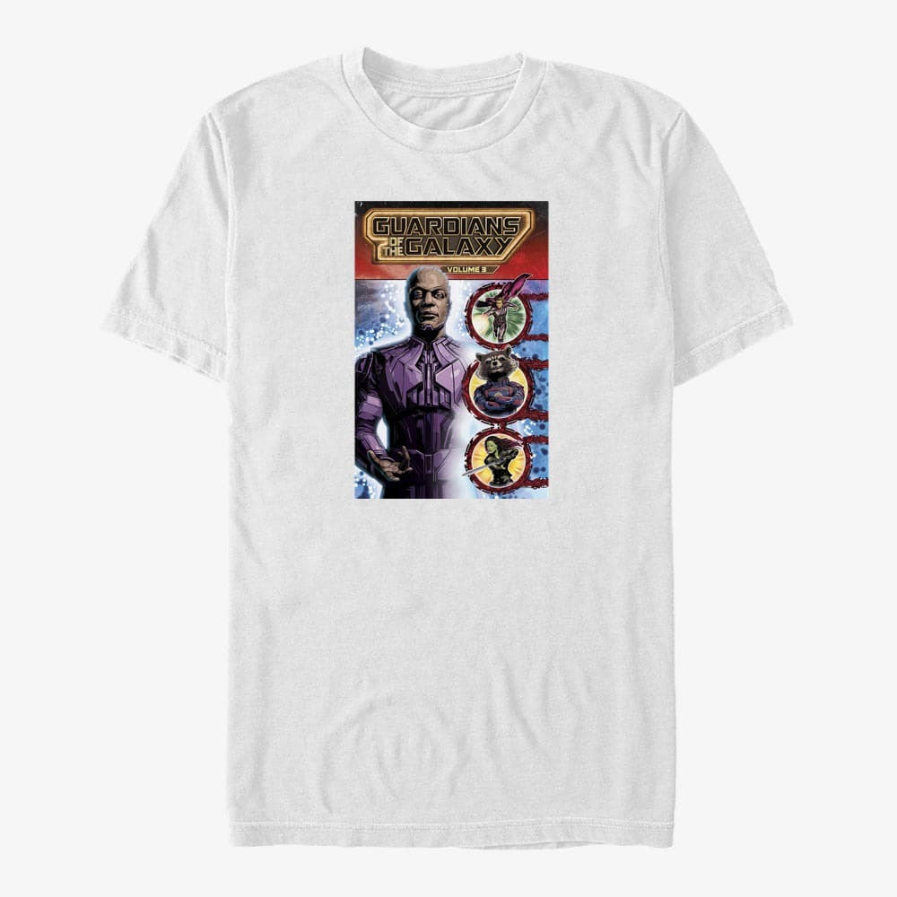 Футболки Merch Marvel Guardians of the Galaxy Vol. 3 - Evolutionary Comic Poster Unisex T-Shirt White