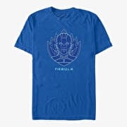 Merch Marvel Guardians of the Galaxy Vol. 3 - Badge Nebula Unisex T-Shirt Royal Blue