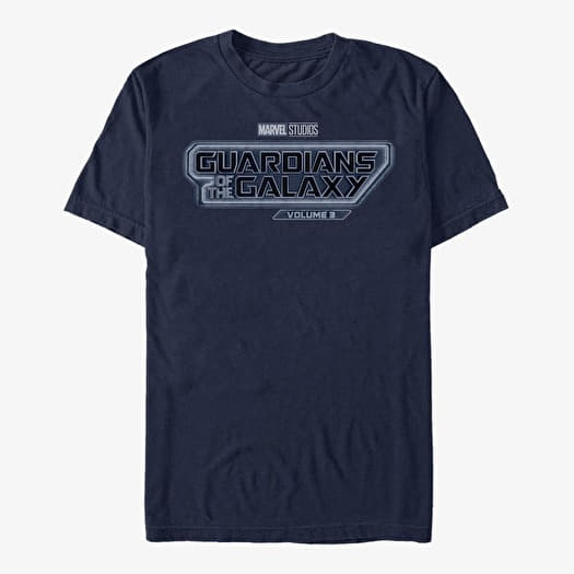 T-shirt Merch Marvel Guardians of the Galaxy Vol. 3 - Guardians Stealth Logo Unisex T-Shirt Navy Blue