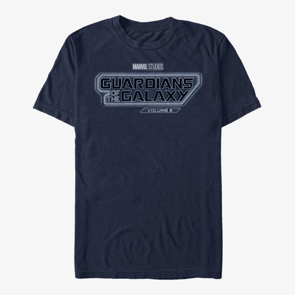 Футболки Merch Marvel Guardians of the Galaxy Vol. 3 - Guardians Stealth Logo Unisex T-Shirt Navy Blue