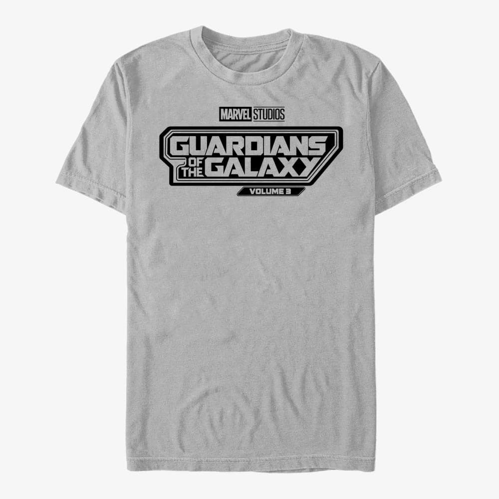 T-Shirts Merch Marvel Guardians of the Galaxy Vol. 3 - Volume 3 Logo Unisex T-Shirt Ash Grey